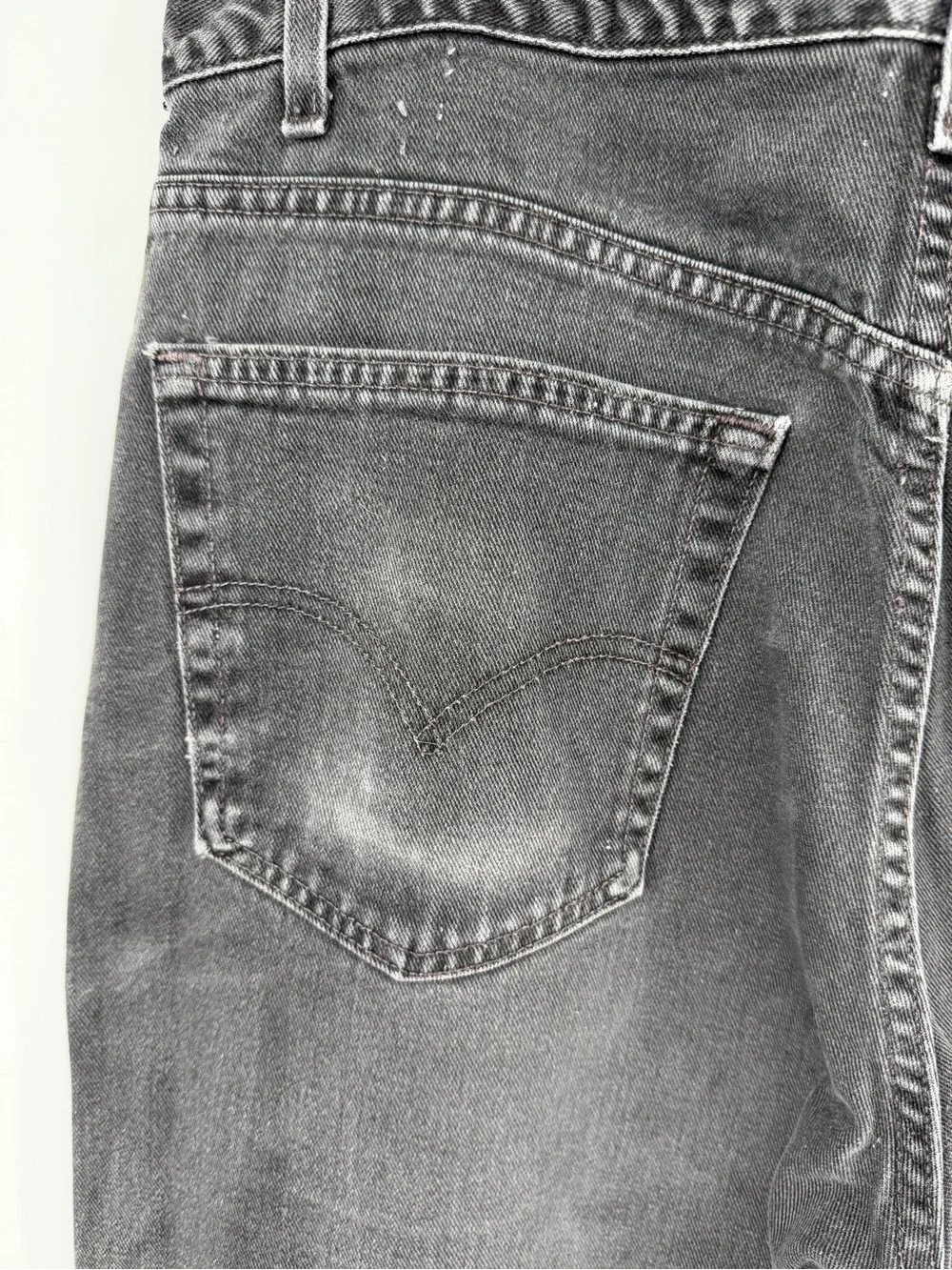 VTG USA Levi's 505 Workwear Streetwear Grunge Faded Black Jeans Sz40x34